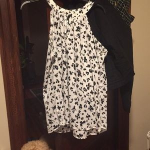 Papermoon keyhole halter blouse